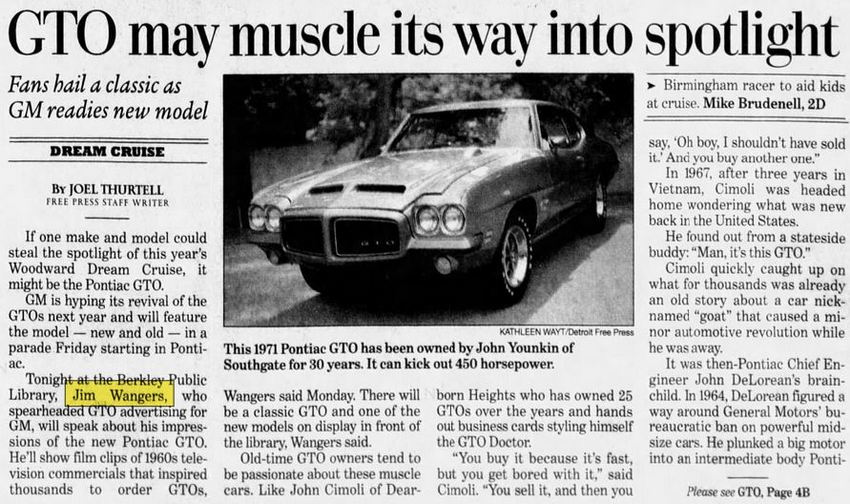 Royal Pontiac - Aug 2003 Article